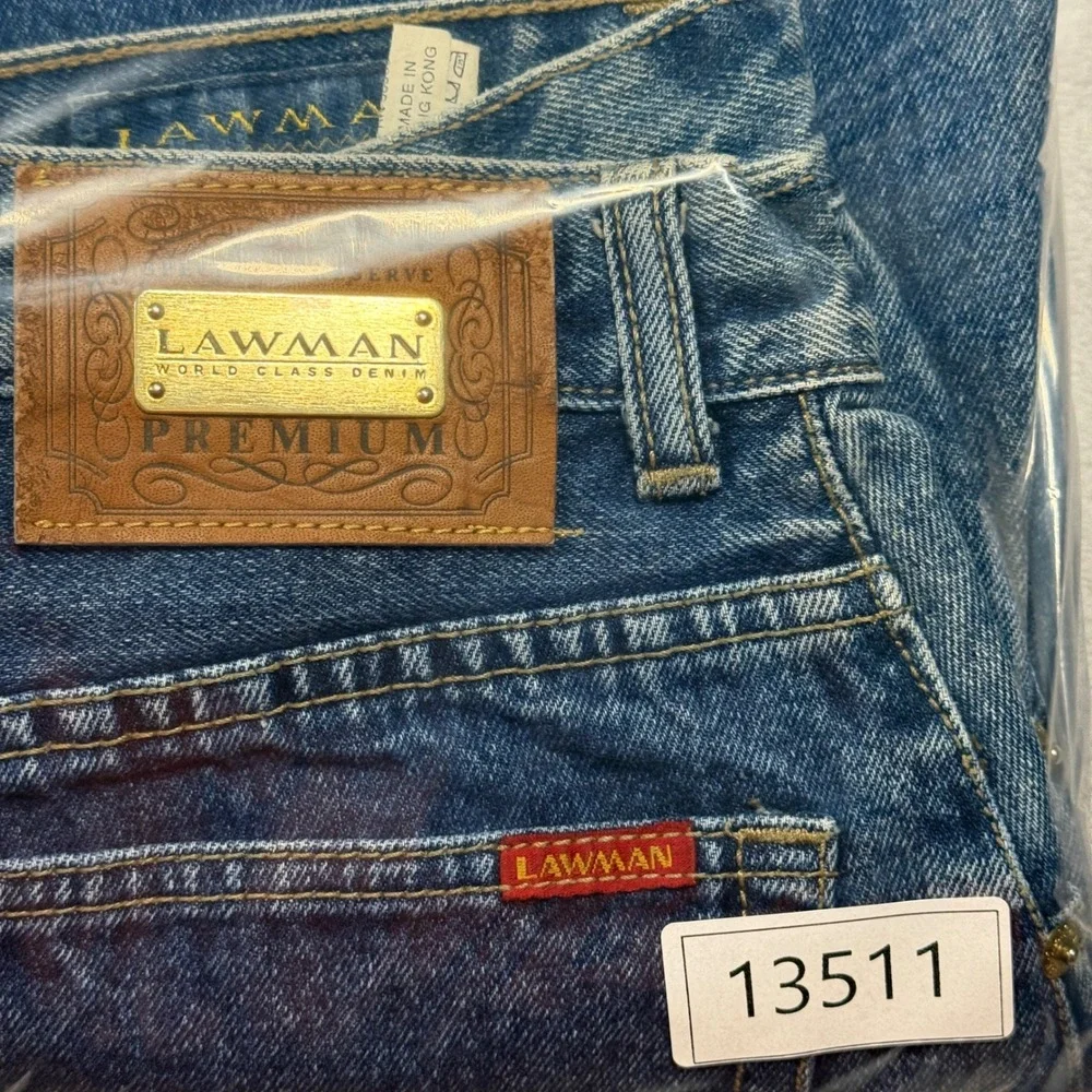 Lawman Denim Jeans Womens 11 Blue High Waisted Straight Leg‎ Vintage 90s Western